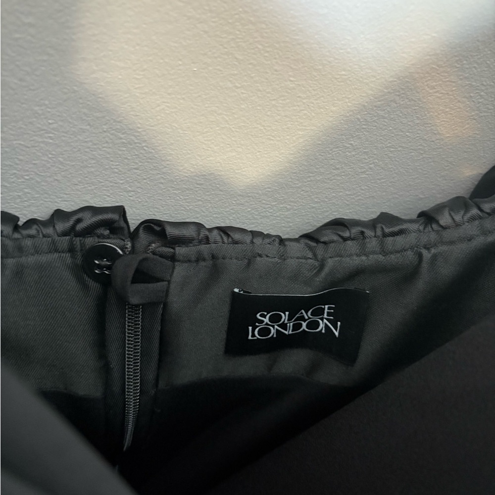 Solace London Strapless Black Gown - Picture 5 of 10